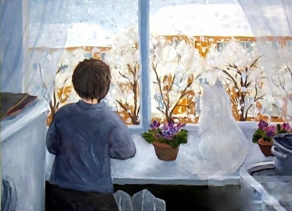 Б Пастернак снег идет