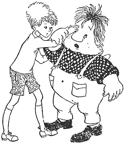 Малыш и Карлсон. Раскраска