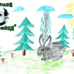 Рисунок к стихотворению Рубцова про зайца