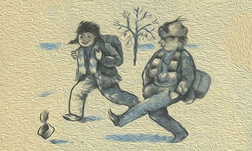 Иллюстрация к произведению друзья товарищи