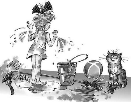 Сказка Виктора Драгунского сверху вниз наискосок