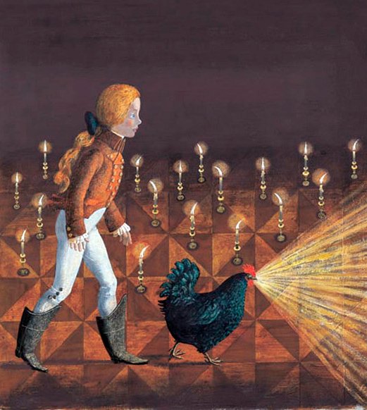 Погорельский черная курица иллюстрации