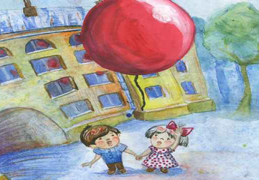 Виктор Драгунский красный шарик в синем небе