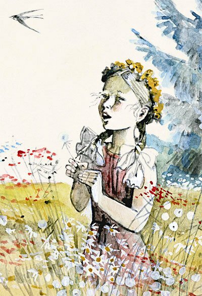 Рисунок к рассказу голубая чашка Гайдара