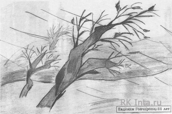 Рисование птицы улетают на Юг