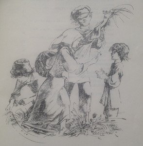 Иллюстрация к крестьянские дети Некрасова