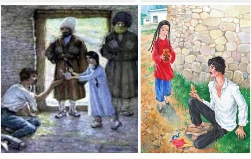 Иллюстрации к Кавказскому пленнику л.Толстого