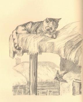 Л Н толстой спала кошка на крыше