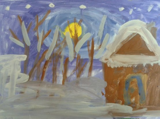 Иван Саввич Никитин зимняя ночь в деревне