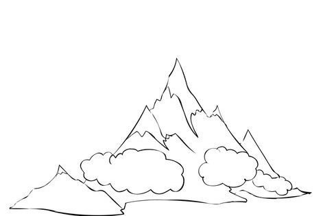 Утес скала рисунок