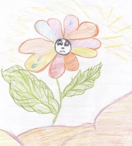 Неизвестный цветок Платонов рисунок