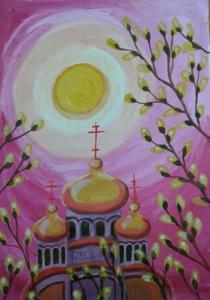 Картина Левитана Вечерний звон сочинение 4