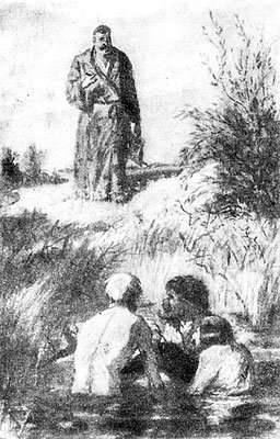 Рисунок к произведению налим Чехов