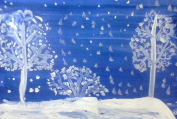 Бунин первый снег иллюстрации