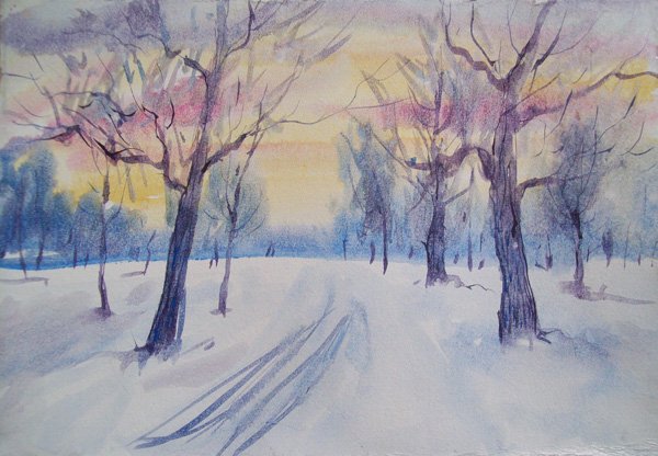 Иллюстрация снежок Некрасова