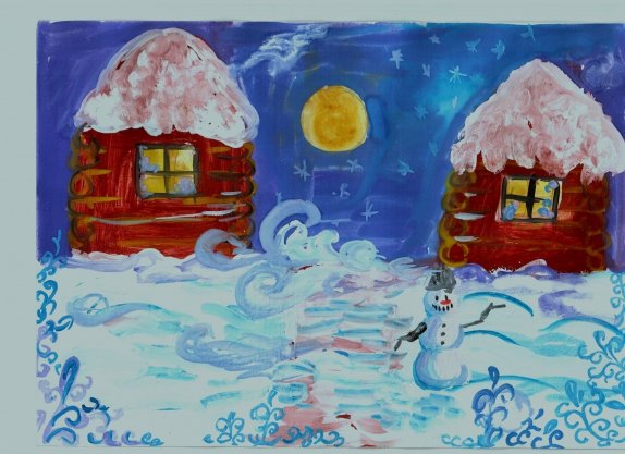 Иллюстрация к стихотворению зимний вечер