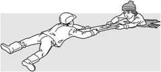 Раскраска спасение на льду