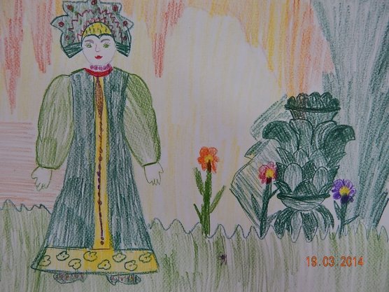 Рисунок к рассказу Бажова каменный цветок