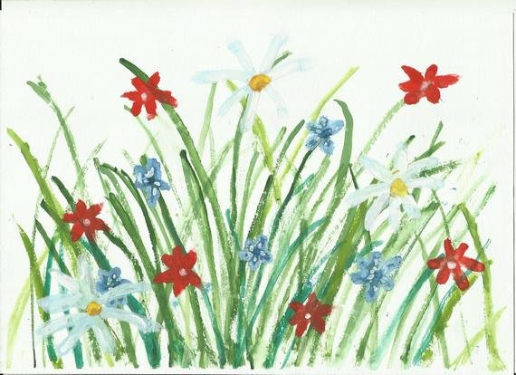 Иллюстрация к стиху бунина полевые цветы (50 фото)