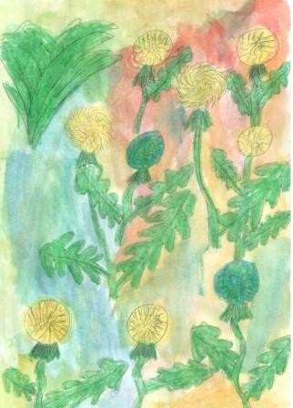 Рисование золотой луг пришвин