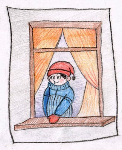 Ребята дворе строили горку снежную