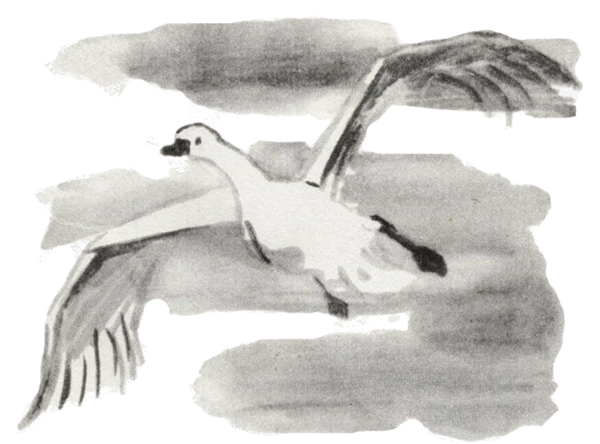 Зимний пейзаж детский рисунок цветными карандашами