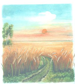 Иллюстрация к стиху летний вечер блок