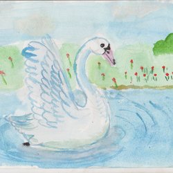 Гнездо лебедя раскраска