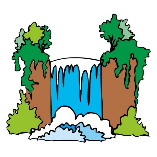 Евгений Баратынский - водопад иллюстрация