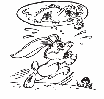 Иллюстрация к русской народной сказке у страха глаза велики