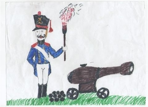 Иллюстрация к стихотворению Бородино легко