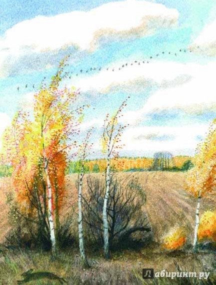 Иллюстрация к стихотворению Тютчева есть в осени первоначальной