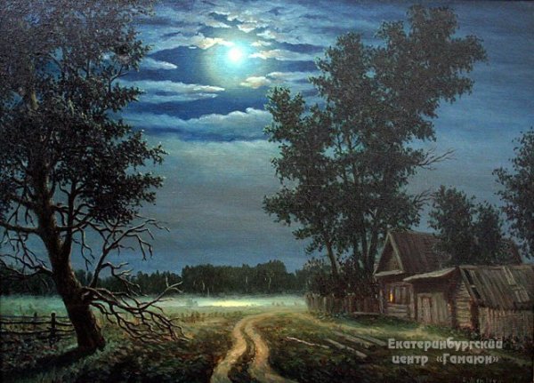 Рисунок к стихотворению ночь