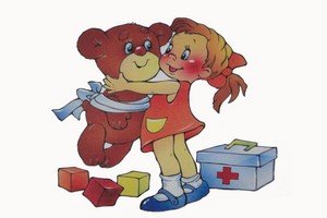 Агния Барто уронили мишку на пол