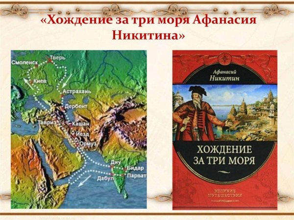 Хождение за три моря Афанасия Никитина