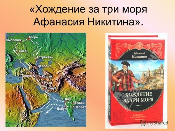 Три моря Афанасия Никитина