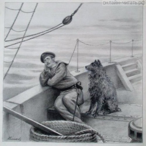 К.М.Станюкович человек за бортом