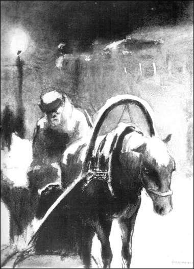 Иллюстрации к рассказу Чехова тоска