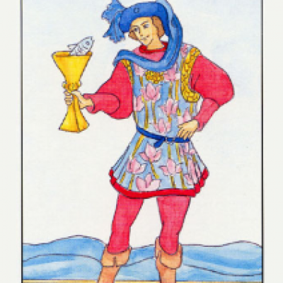 Паж чаш в разных колодах