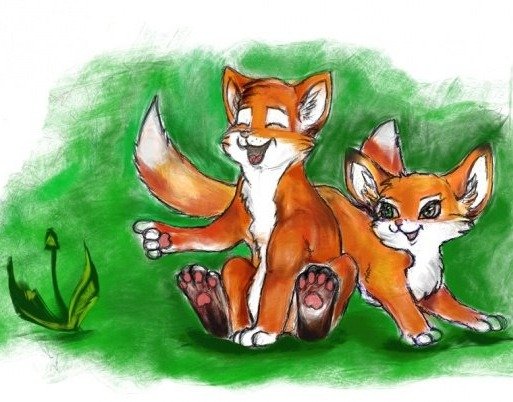 Иллюстрации к произведению е.Чарушина лисята