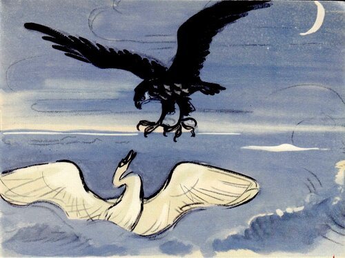 Иллюстрация к стиху тютчева лебедь (45 фото)