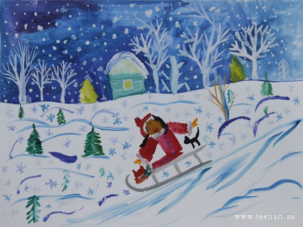 Иллюстрация к стихотворению детство Иван Захарович Суриков