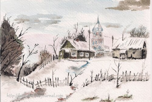 Художник Владимир Воробьев. Зимние пейзажи