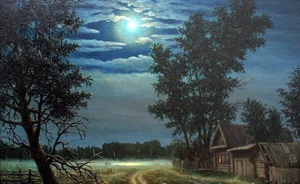 Стихотворение вот уж вечер Есенин