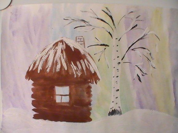 Белая береза под моим окном иллюстрация