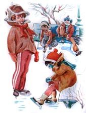 На катке Осеевой