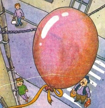 Красный шарик в небе Драгунский