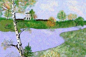 Рисунки Есенинские места