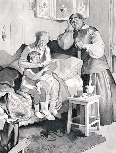 Иллюстрации Дехтерева к повести детство