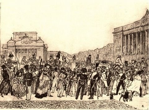 Иллюстрации Кардовского Невский проспект